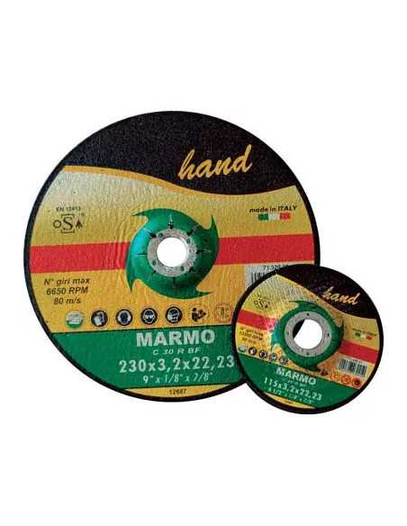 DISCO ABRASIVO TAGLIO MARMO DEPRESSO HAND - HAND | Utensili Store