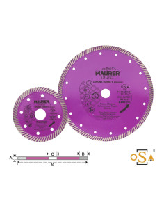 MAURER-PLUS DISCO DIAMANTATO CORONA TURBO/S 230MM
