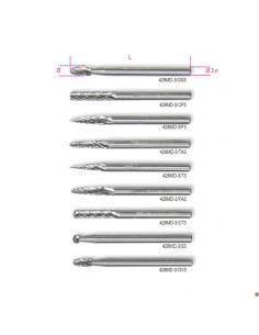 Beta Utensili FRESE LIMARE MD ø3 TRIANGOLARI ARROT.3