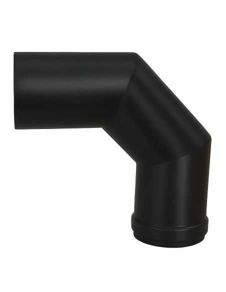 GOMITO 90° TUBO STUFA PELLET NERO CON GUARNZIONE - Senza Marca | Utensili Store