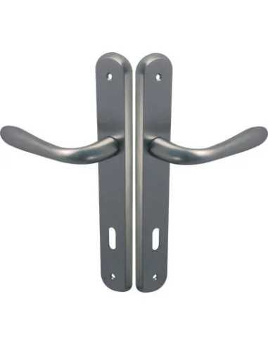 MANIGLIA GOCCIA CROMO PLACCA FORO PATENT - GENERICA | Utensili Store