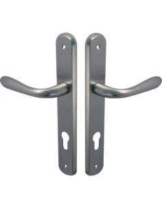 GENERICA MANIGLIA GOCCIA CROMO PLACCA FORO SAGOMATO