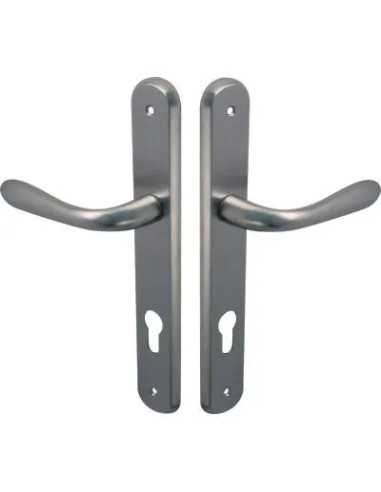 MANIGLIA GOCCIA CROMO PLACCA FORO SAGOMATO - GENERICA | Utensili Store