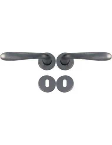 MANIGLIA GOCCIA CROMO ROSETTA FORO PATENT - GENERICA | Utensili Store