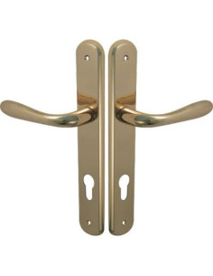 GENERICA MANIGLIA GOCCIA OTTONE PLACCA FORO SAGOMATO