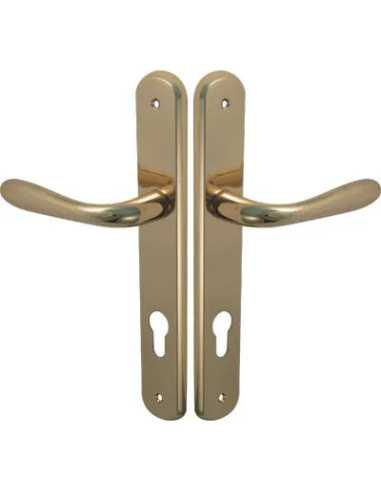 MANIGLIA GOCCIA OTTONE PLACCA FORO SAGOMATO - GENERICA | Utensili Store