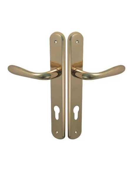 MANIGLIA GOCCIA OTTONE PLACCA FORO SAGOMATO - GENERICA | Utensili Store