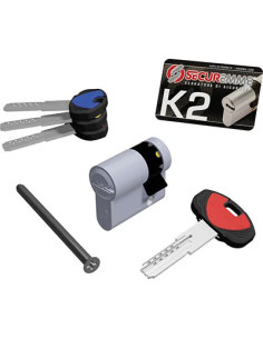 SECUREMME MEZZO CILINDRO SAGOMATO K2 3200-M