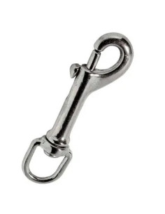 GENERICA - MOSCHETTONE REDINE LUNGO OTTONE NICHELATO KONG