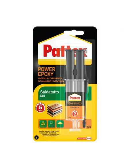 PATTEX POWER EPOXY SALDATUTTO MIX SIRINGA - PATTEX | Utensili Store