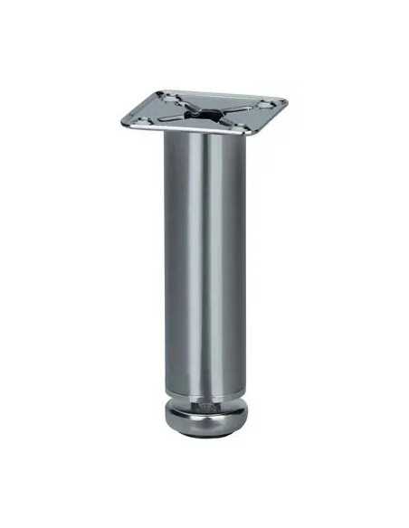 PIEDINO MOBILI REGOLABILE ACCIAIO CROMATO - GENERICA | Utensili Store