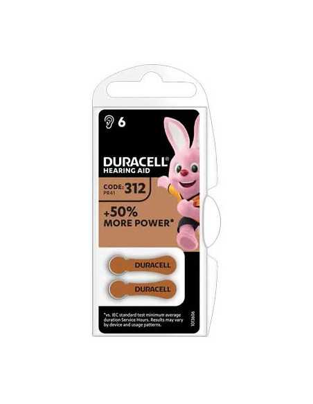 PILA APPARECCHIO ACUSTICO EASY TAB 312 DURACELL - DURACELL | Utensili Store