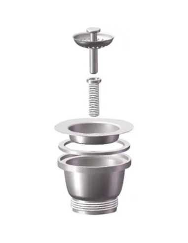 PILETTA MINIBASKET LAVELLO INOX - GENERICA | Utensili Store