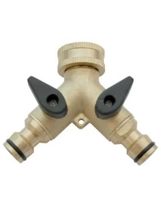 STARS PRESA A RUBINETTO OTTONE 2 INNESTI RAPIDI STARS