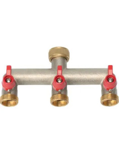 STARS - PRESA A RUBINETTO OTTONE 3 USCITE FILETTATE STARS