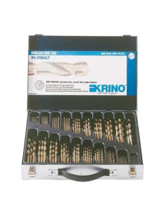 KRINO PUNTA TRAPANO HSS COBALTO 5% IN VALIGIA