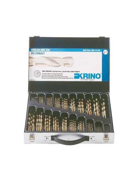 PUNTA TRAPANO HSS COBALTO 5% IN VALIGIA KRINO - KRINO | Utensili Store