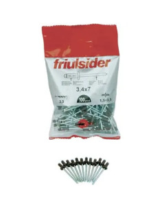 FRIULSIDER RIVETTO A STRAPPO ALLUMINIO TESTA MORO