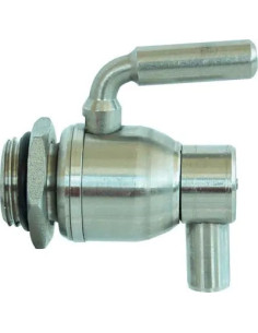 GENERICA RUBINETTO A SFERA INOX SALVAGOCCIA + GHIERA