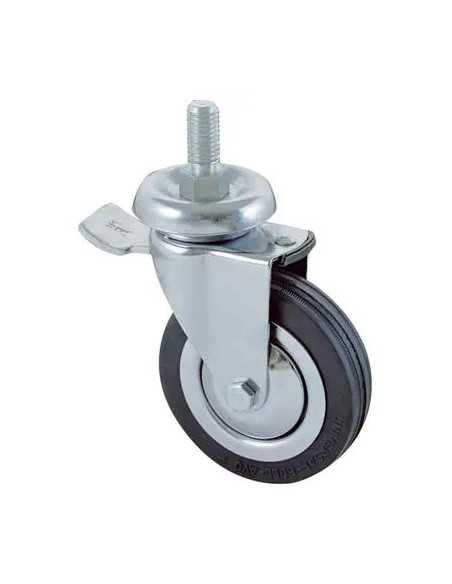 RUOTA A FORCELLA GIREV P.FILETT +FERMO 155BISB AVO - VALSECCHI | Utensili Store