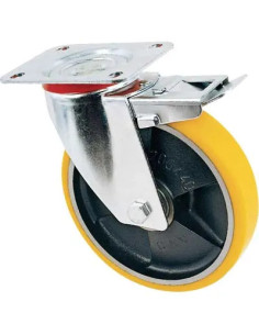 VALSECCHI RUOTA A FORCELLA GIREVOLE + FERMO