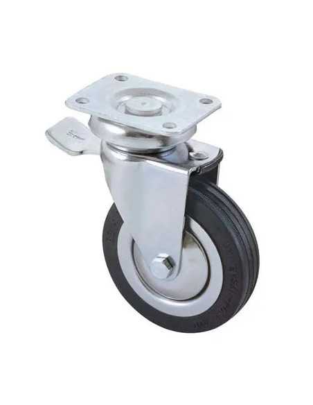 RUOTA A FORCELLA GIREVOLE + FERMO 155BIS AVO - VALSECCHI | Utensili Store