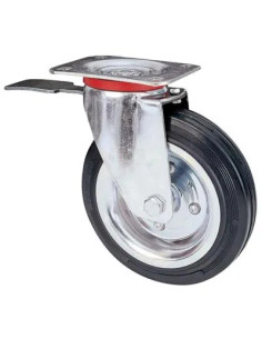 VALSECCHI RUOTA A FORCELLA GIREVOLE + FERMO 80BIS AVO