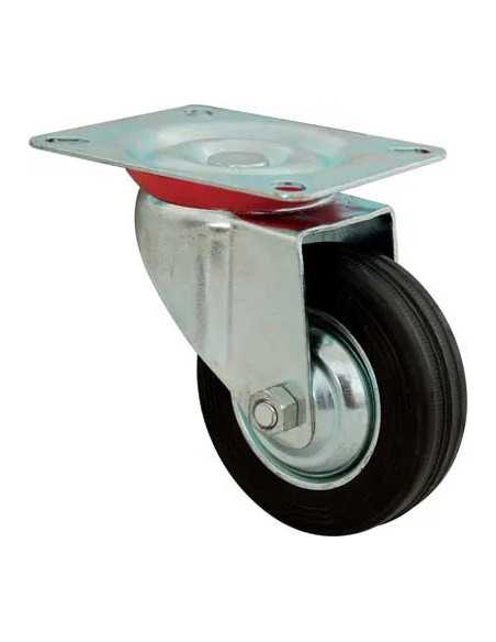 RUOTA A FORCELLA GIREVOLE + FERMO HAND - HAND | Utensili Store