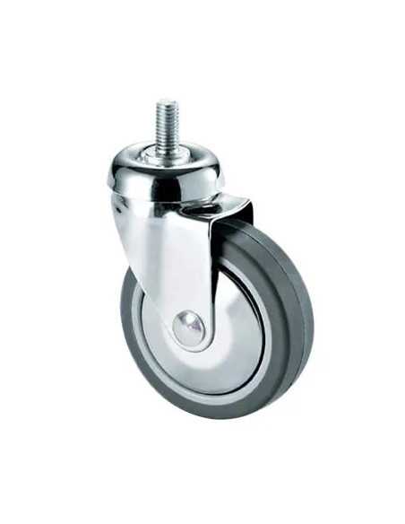 RUOTA A FORCELLA GIREVOLE PERNO FILETT 220B AVO - VALSECCHI | Utensili Store