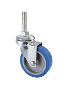 VALSECCHI RUOTA A FORCELLA GIREVOLE PERNO FILETTATO 221B AVO