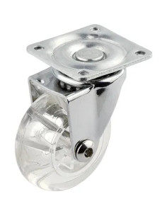 GENERICA RUOTA A FORCELLA GIREVOLE TRASPARENTE