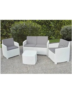 Brand: SALOTTO RESINA 2 POSTI BIANCO PANAREA-ETNA SET