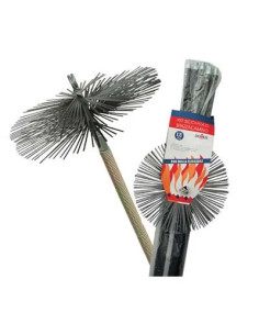 DOMUS SCOVOLO ACCIAIO KIT PULIZIA CAMINO + MOLLA