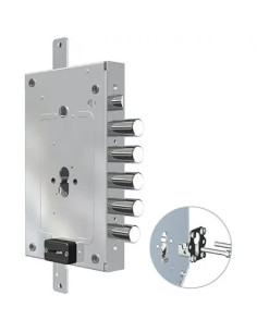 CR Serratura in metallo da applicare 2956 PE-DM CR