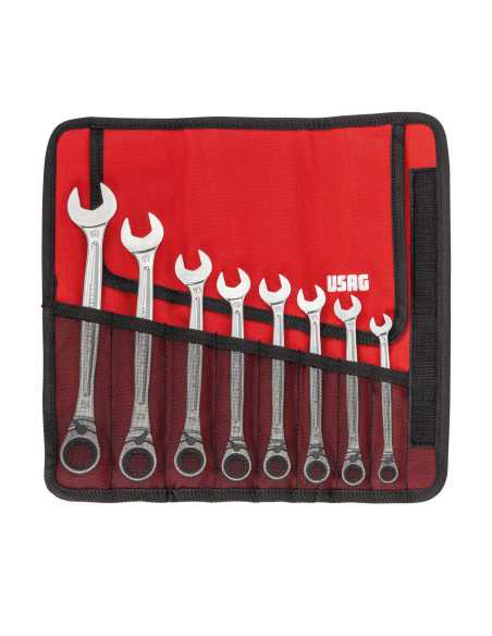 SERIE 8 CHIAVI A CRICCHETTO - USAG Original | Utensili Store