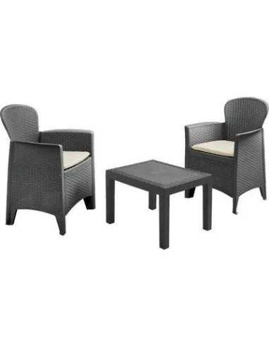 SET RATTAN BALCONY AKITA PROGARDEN - PROGARDEN | Utensili Store