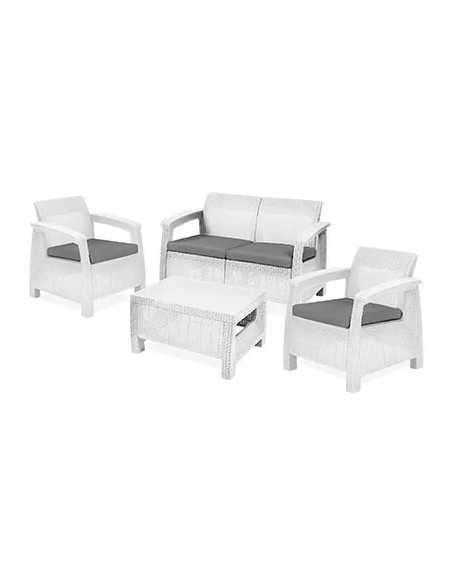 SET RATTAN CORFU LOUNGE KETER - KETER | Utensili Store