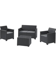 KETER SET RATTAN EMMA LOUNGE