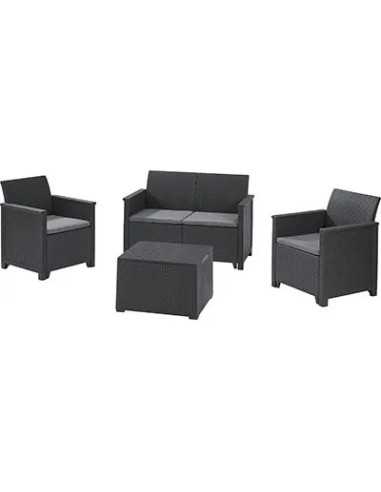 SET RATTAN EMMA LOUNGE KETER - KETER | Utensili Store