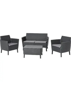 KETER SET RATTAN SALEMO LOUNGE