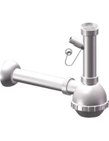 SIFONE PP A BOTTIGLIA 1 VASCA + 1 ATTACCO - GENERICA | Utensili Store