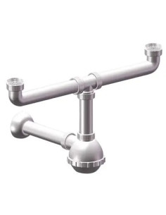 GENERICA SIFONE PP A BOTTIGLIA 2 VASCHE