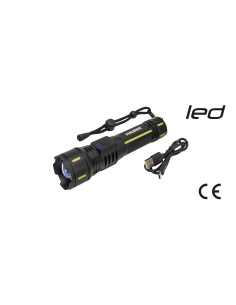 MAURER - TORCIA ALLUMINIO LED RICARICABILE MAURER CON ZOOM 800LM