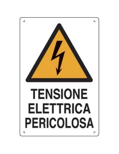 GENERICA TARGA SEGNALETICA TENSIONE ELETTRICA