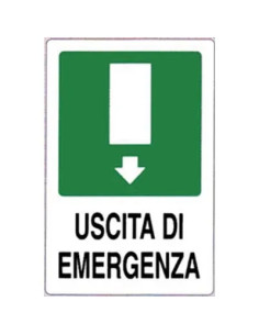GENERICA TARGA SEGNALETICA USCITA EMERGENZA