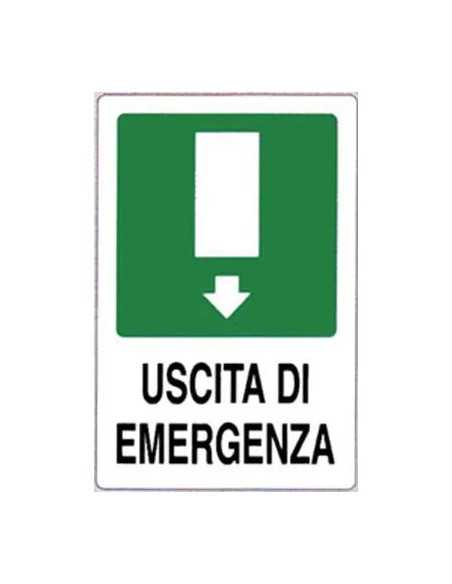 TARGA SEGNALETICA USCITA EMERGENZA - GENERICA | Utensili Store