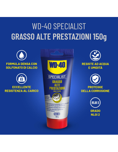 Grasso Alte Prestazioni - Lubrificante Multiuso - Tubo 150g - WD-40 Specialist | Utensili Store