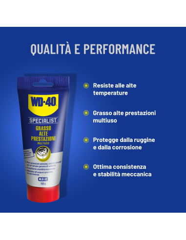 Grasso Alte Prestazioni - Lubrificante Multiuso - Tubo 150g - WD-40 Specialist | Utensili Store