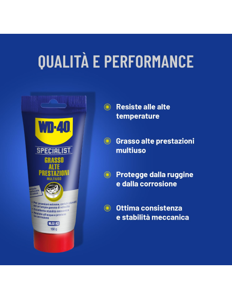 Grasso Alte Prestazioni - Lubrificante Multiuso - Tubo 150g - WD-40 Specialist | Utensili Store
