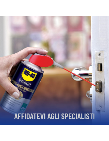 Lubrificante Serrature - Anticorrosivo - Sbloccaggio immediato - Senza grasso o silicone - 250ml - WD-40 Specialist | Utensili Store